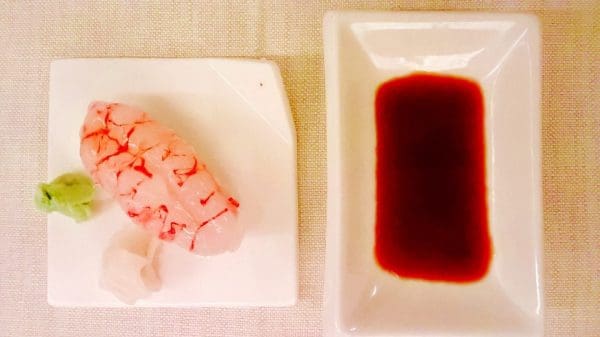 Scampi med en marinade av appelsin, grapefrukt og lime